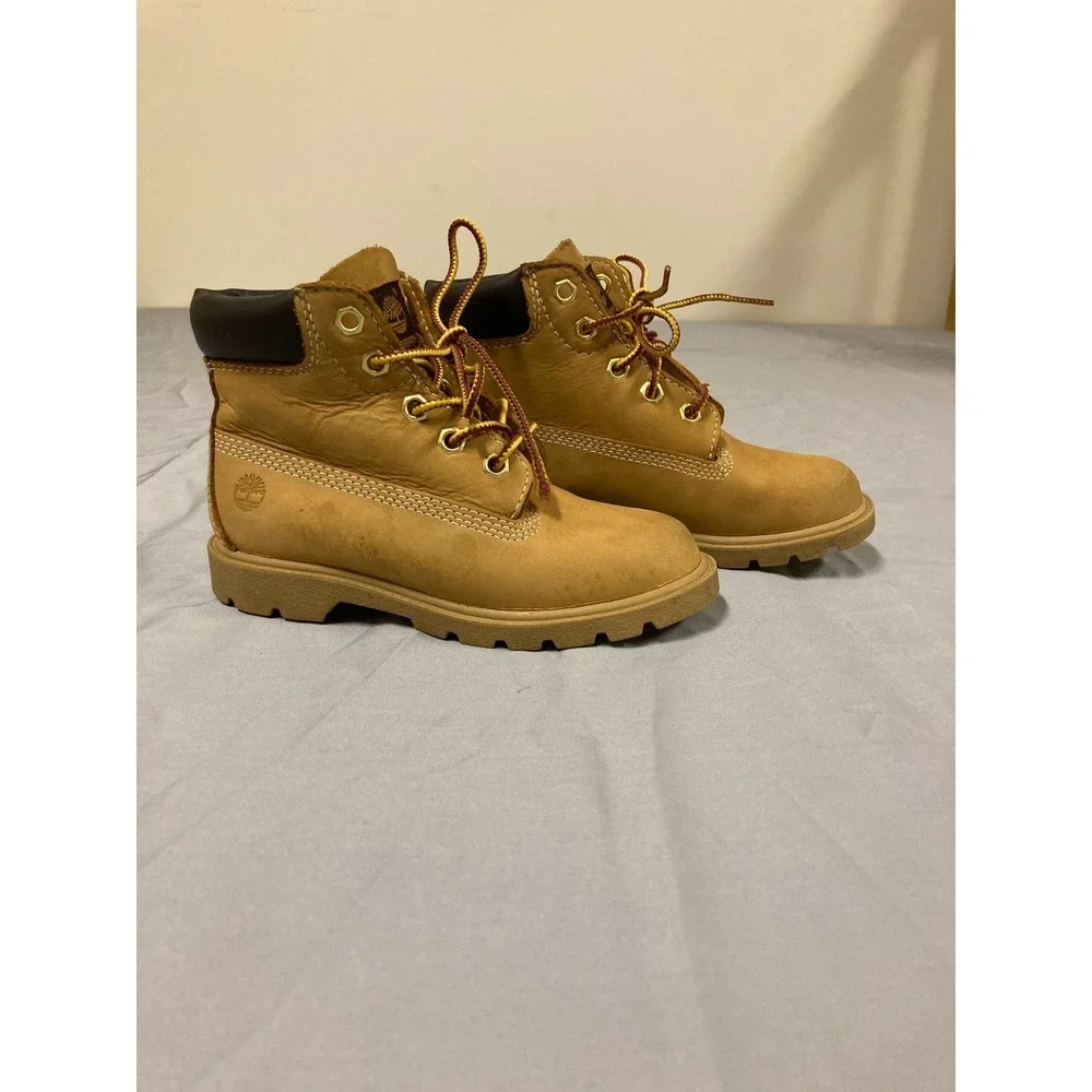 Timberland 6-Inch Classic Waterproof Boots Toddlers Wheat Nubuck Leather‎ - 11